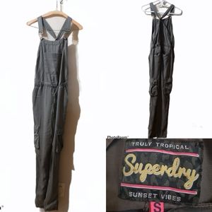 Superdry, S, Truly Tropical Green Overalls